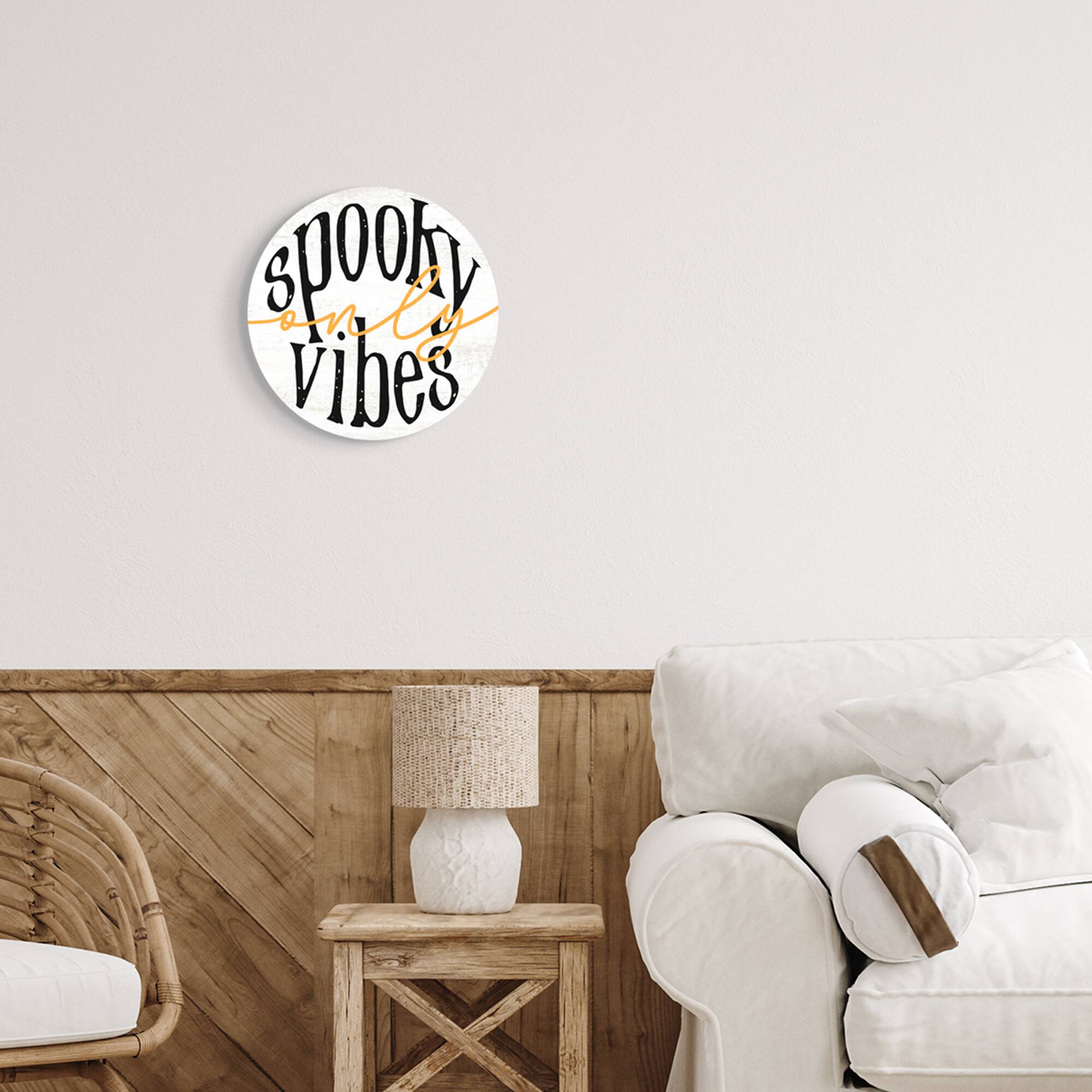Stupell Industries Spooky Vibes Only Phrase Wall Plaque Art